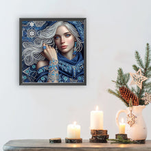 Load image into Gallery viewer, Noblewoman Beauty 30*30CM(Canvas) Partial Special Shaped Drill Diamond Painting