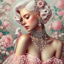 Load image into Gallery viewer, Noblewoman Beauty 30*30CM(Canvas) Partial Special Shaped Drill Diamond Painting