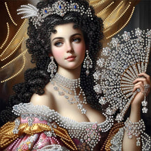 Load image into Gallery viewer, Noblewoman Beauty 30*30CM(Canvas) Partial Special Shaped Drill Diamond Painting