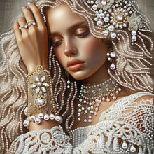 Load image into Gallery viewer, Noblewoman Beauty 30*30CM(Canvas) Partial Special Shaped Drill Diamond Painting