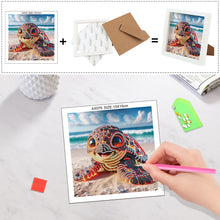 Load image into Gallery viewer, Turtle 15*15CM(Canvas) Partial Special Shaped Drill Diamond Painting