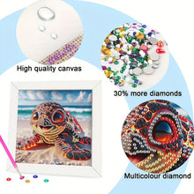 Load image into Gallery viewer, Turtle 15*15CM(Canvas) Partial Special Shaped Drill Diamond Painting