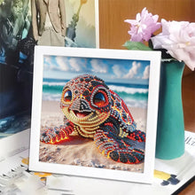 Load image into Gallery viewer, Turtle 15*15CM(Canvas) Partial Special Shaped Drill Diamond Painting