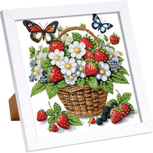 Load image into Gallery viewer, Butterfly 15*15CM(Canvas) Partial Special Shaped Drill Diamond Painting