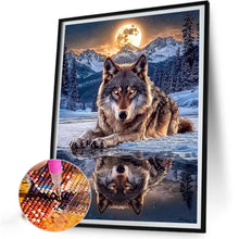 Load image into Gallery viewer, Moon Wolf 40*50CM(Canvas) Full Round Drill Diamond Painting