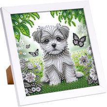 Load image into Gallery viewer, Dog 18*18CM(Canvas) Partial Special Shaped Drill Diamond Painting