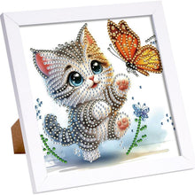 Load image into Gallery viewer, Cat 18*18CM(Canvas) Partial Special Shaped Drill Diamond Painting
