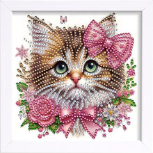 Load image into Gallery viewer, Cat 18*18CM(Canvas) Partial Special Shaped Drill Diamond Painting