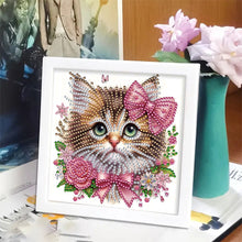 Load image into Gallery viewer, Cat 18*18CM(Canvas) Partial Special Shaped Drill Diamond Painting