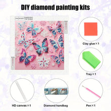 Load image into Gallery viewer, Butterfly 30*30CM(Canvas) Partial Special Shaped Drill Diamond Painting
