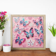 Load image into Gallery viewer, Butterfly 30*30CM(Canvas) Partial Special Shaped Drill Diamond Painting