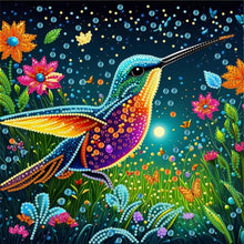 Load image into Gallery viewer, Hummingbird 30*30CM(Canvas) Partial Special Shaped Drill Diamond Painting