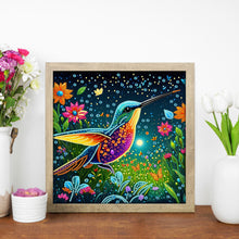 Load image into Gallery viewer, Hummingbird 30*30CM(Canvas) Partial Special Shaped Drill Diamond Painting