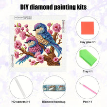 Load image into Gallery viewer, Bluebird 30*30CM(Canvas) Partial Special Shaped Drill Diamond Painting