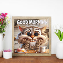 Load image into Gallery viewer, Funny Cat 30*30CM(Canvas) Partial Special Shaped Drill Diamond Painting