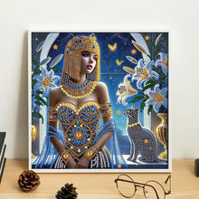 Load image into Gallery viewer, Elegant Egyptian Beauty-Woman 30*30CM(Canvas) Partial Special Shaped Drill Diamond Painting