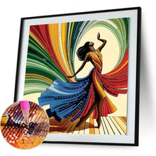 Load image into Gallery viewer, Elegant Dancing Beauty-Woman 30*30CM(Canvas) Partial Special Shaped Drill Diamond Painting