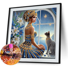 Load image into Gallery viewer, Elegant Egyptian Beauty-Woman 30*30CM(Canvas) Partial Special Shaped Drill Diamond Painting
