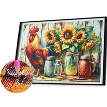 Load image into Gallery viewer, Retro Rooster In Kitchen 50*40CM(Canvas) Full Round Drill Diamond Painting