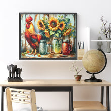 Load image into Gallery viewer, Retro Rooster In Kitchen 50*40CM(Canvas) Full Round Drill Diamond Painting