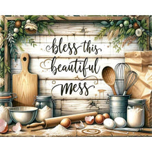 Load image into Gallery viewer, Retro Kitchen-Letter 50*40CM(Canvas) Full Round Drill Diamond Painting