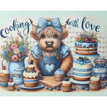 Load image into Gallery viewer, Retro Farm Cow 50*40CM(Canvas) Full Round Drill Diamond Painting