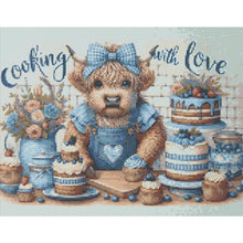 Load image into Gallery viewer, Retro Farm Cow 50*40CM(Canvas) Full Round Drill Diamond Painting