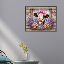 Load image into Gallery viewer, Retro Farm Cow 50*40CM(Canvas) Full Round Drill Diamond Painting