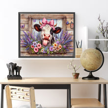 Load image into Gallery viewer, Retro Farm Cow 50*40CM(Canvas) Full Round Drill Diamond Painting