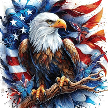Load image into Gallery viewer, American Flag Eagle 30*30CM(Canvas) Full Round Drill Diamond Painting