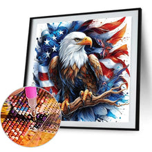 Load image into Gallery viewer, American Flag Eagle 30*30CM(Canvas) Full Round Drill Diamond Painting