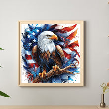 Load image into Gallery viewer, American Flag Eagle 30*30CM(Canvas) Full Round Drill Diamond Painting