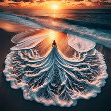 Load image into Gallery viewer, Wave Girl 40*40CM(Canvas) Full Round Drill Diamond Painting