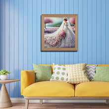 Load image into Gallery viewer, Wedding Dress Girl 40*40CM(Canvas) Full Round Drill Diamond Painting