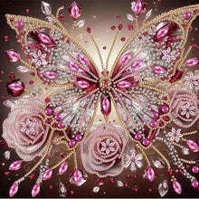 Load image into Gallery viewer, Butterfly 30*30CM(Canvas) Partial Special Shaped Drill Diamond Painting