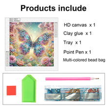 Load image into Gallery viewer, Butterfly 30*30CM(Canvas) Partial Special Shaped Drill Diamond Painting