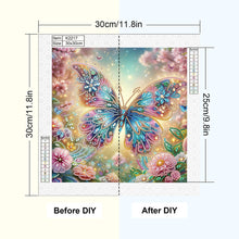 Load image into Gallery viewer, Butterfly 30*30CM(Canvas) Partial Special Shaped Drill Diamond Painting