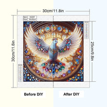 Load image into Gallery viewer, Colorful Pigeon 30*30CM(Canvas) Partial Special Shaped Drill Diamond Painting