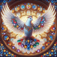 Load image into Gallery viewer, Colorful Pigeon 30*30CM(Canvas) Partial Special Shaped Drill Diamond Painting