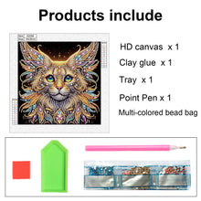 Load image into Gallery viewer, Colorful Cat 30*30CM(Canvas) Partial Special Shaped Drill Diamond Painting