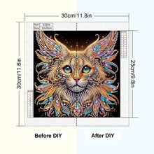 Load image into Gallery viewer, Colorful Cat 30*30CM(Canvas) Partial Special Shaped Drill Diamond Painting