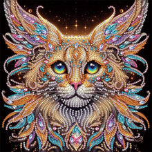 Load image into Gallery viewer, Colorful Cat 30*30CM(Canvas) Partial Special Shaped Drill Diamond Painting