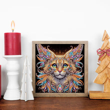 Load image into Gallery viewer, Colorful Cat 30*30CM(Canvas) Partial Special Shaped Drill Diamond Painting