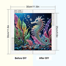 Load image into Gallery viewer, Seahorse 30*30CM(Canvas) Partial Special Shaped Drill Diamond Painting