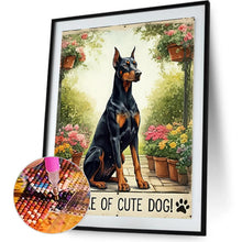 Load image into Gallery viewer, Doberman Pinscher-Dog 30*40CM(Canvas) Full Round Drill Diamond Painting