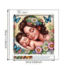 Load image into Gallery viewer, Mother And Child 30*30CM(Canvas) Partial Special Shaped Drill Diamond Painting