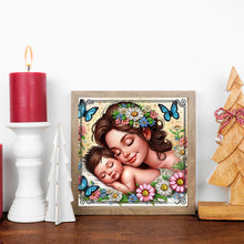 Load image into Gallery viewer, Mother And Child 30*30CM(Canvas) Partial Special Shaped Drill Diamond Painting