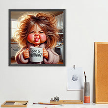 Load image into Gallery viewer, Cute Little Girl 40*40CM(Canvas) Full Round Drill Diamond Painting