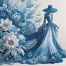 Load image into Gallery viewer, Elegant Hat Lady-Woman 30*30CM(Canvas) Partial Special Shaped Drill Diamond Painting