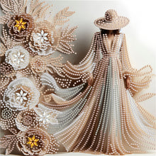 Load image into Gallery viewer, Elegant Hat Lady-Woman 30*30CM(Canvas) Partial Special Shaped Drill Diamond Painting